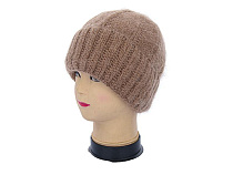 Шапка Angelica Ангора на флісі 2006-6 brown - делук