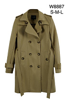 Пальто Immei W8887 khaki - делук