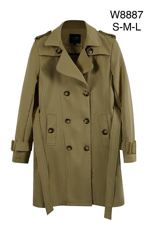 Пальто Immei W8887 khaki - делук