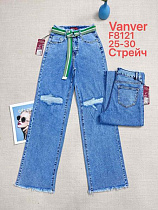 Джинсы Vanver F8121 l.blue - делук