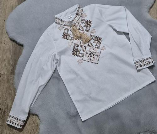 Вышиванка Limerense DD188 white - делук