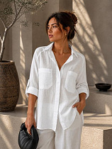 Рубашка New Season R001 white - делук