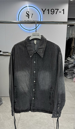 Рубашка Saint Wish Y197-1 grey - делук