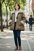 Куртка Dknsel 9519 brown - делук