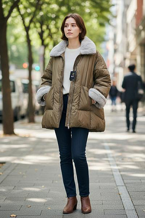 Куртка Dknsel 9519 brown - делук