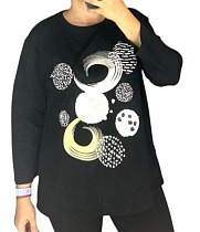 Свитер Elena&Vika 27087 black - делук