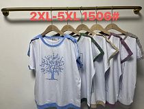 Футболка Believe 1506 white-green - делук