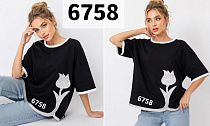 Футболка Gertie 6758 black - делук