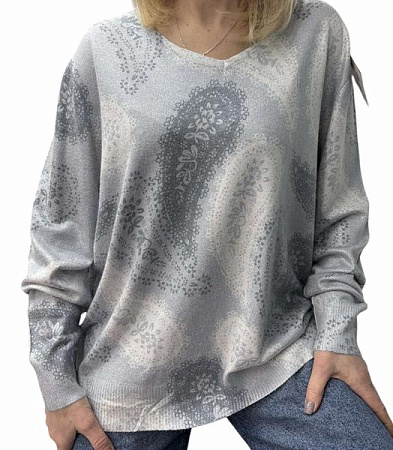 Свитер Elena&Vika 25240 grey - делук