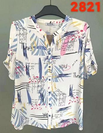 Рубашка Lida 2821 white - делук