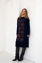 Платье Liza Brend 1112 navy - делук