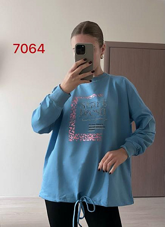 Свитер Fsn 7064 l.blue - делук