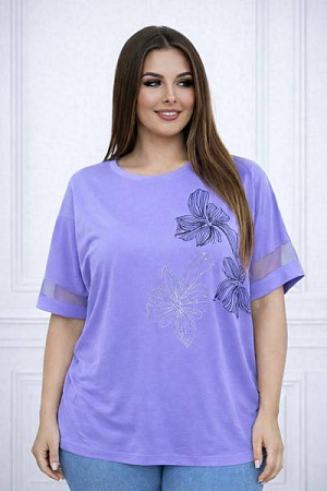 Футболка Elena&Vika 26034 lilac - делук
