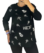 Свитер Elena&Vika 27086 black - делук