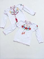 Вышиванка Meloria ML81 white-red - делук