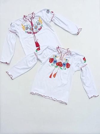 Вышиванка Meloria ML81 white-red - делук