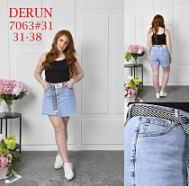 Юбка-Шорты Maxim Jeans 7063 l.blue - делук