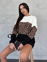 Свитер X-Ray 1412 brown-white - делук