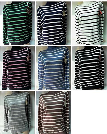 Свитер Elena&Vika 24001 navy-white - делук