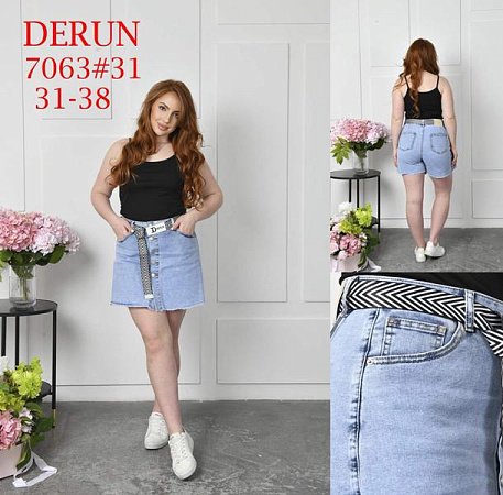 Юбка-Шорты Maxim Jeans 7063 l.blue - делук