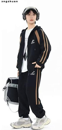 Костюм Спорт Delfinka 26616 black - делук