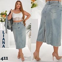 Юбка Beki 411 l.blue - делук