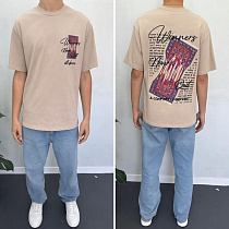 Футболка I8Denim 90579 beige - делук
