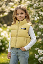 Жилетка Delfinka 3301 yellow - делук
