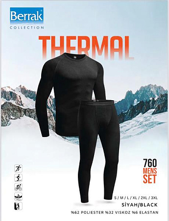 Термобелье Disneyopt 760-1 black (2XL-5XL) - делук