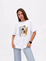 Футболка Fsn 6569 white - делук