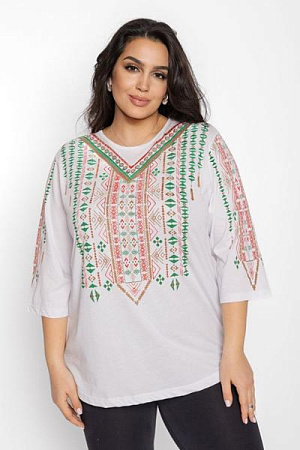 Вышиванка Global GL147 white - делук