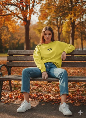 Свитер Newe 55-1 yellow - делук