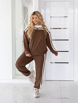 Костюм Спорт Seven Zikina 1339 brown - делук