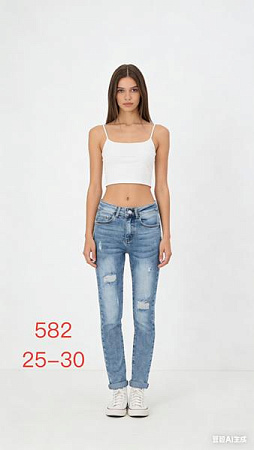 Джинсы Newjeans 582 l.blue - делук
