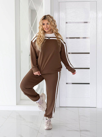 Костюм Спорт Seven Zikina 1339 brown - делук