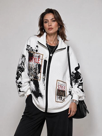 Кофта Спорт Immei D2262 white - делук