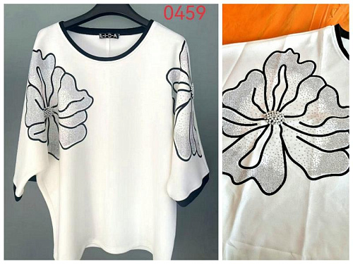 Свитер Lida 0459 white - делук