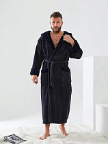 Халат Alberk AL41 grey-navy - делук