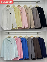 Рубашка Шаолинь 3561 grey-white - делук