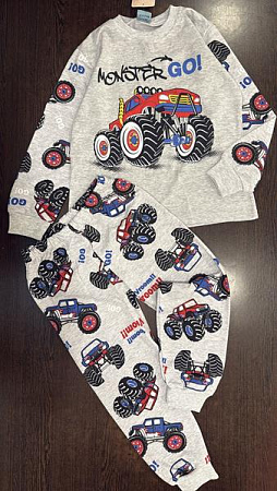 Пижама Baby Boom BB6 grey - делук