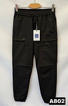 Штаны Спорт Ale-Ate A802 black - делук