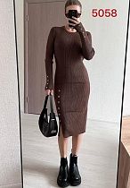 Платье Fsn 5058 brown - делук