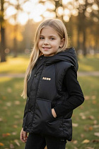 Жилетка Delfinka 3319 black - делук