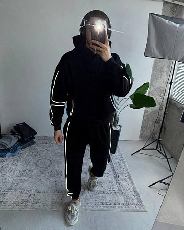 Костюм Спорт Seven Zikina 1361 black - делук