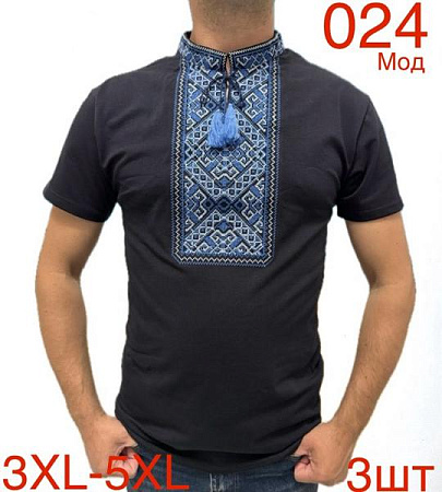 Вышиванка Надийка ND784-024 black - делук