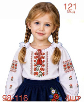 Вышиванка Надийка ND1566-121 white - делук