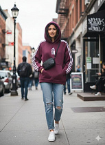 Худи Newe 104 wine - делук