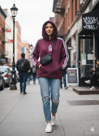 Худи Newe 104 wine - делук