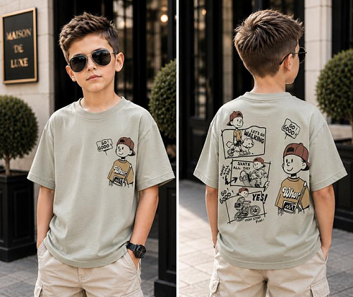 Футболка Major Kids 3725 grey - делук