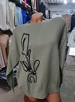 Свитер Julia JL1035 khaki - делук